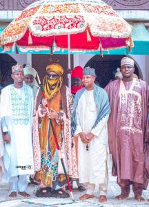 The School Director with His Royal Majesty Alh Muhammadu Sanusi II, CON (Emir of Kano)